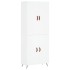 Aparador alto madera contrachapada blanco 69,5x34x180