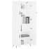 Aparador alto madera contrachapada blanco 69,5x34x180