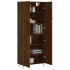 Aparador alto madera contrachapada marrón roble 69,5x34x180