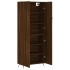 Aparador alto madera contrachapada marrón roble 69,5x34x180