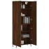 Aparador alto madera contrachapada marrón roble 69,5x34x180
