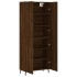 Aparador alto madera contrachapada marrón roble 69,5x34x180