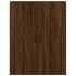 Aparador alto madera contrachapada marrón roble 69,5x34x180