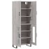 Aparador alto madera contrachapada gris sonoma 69,5x34x180