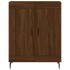 Aparador alto madera contrachapada marrón roble 69,5x34x180