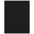 Aparador alto madera contrachapada negro 69,5x34x180