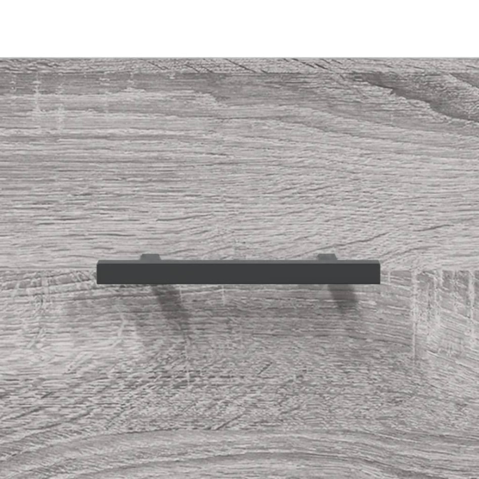 Aparador alto madera contrachapada gris sonoma 69,5x34x180