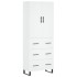 Aparador alto madera contrachapada blanco 69,5x34x180