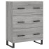 Aparador alto madera contrachapada gris sonoma 69,5x34x180