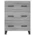 Aparador alto madera contrachapada gris sonoma 69,5x34x180