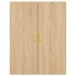Aparador alto madera contrachapada color roble 69,5x34x180