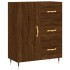Aparador alto madera contrachapada marrón roble 69,5x34x180