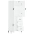 Aparador alto madera contrachapada blanco 69,5x34x180