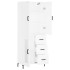 Aparador alto madera contrachapada blanco 69,5x34x180