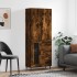 Aparador alto madera contrachapada roble ahumado 69,5x34x180