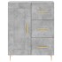 Aparador alto madera contrachapada gris hormigón 69,5x34x180
