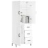 Aparador alto madera contrachapada blanco 69,5x34x180