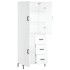 Aparador alto madera contrachapada blanco 69,5x34x180