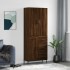 Aparador alto madera contrachapada marrón roble 69,5x34x180