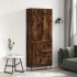 Aparador alto madera contrachapada roble ahumado 69,5x34x180