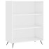 Aparador alto madera contrachapada blanco brillo 69,5x34x180