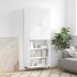 Aparador alto madera contrachapada blanco 69,5x34x180