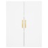Aparador alto madera contrachapada blanco 69,5x34x180
