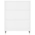 Aparador alto madera contrachapada blanco 69,5x34x180