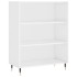 Aparador alto madera contrachapada blanco brillo 69,5x34x180