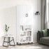 Aparador alto madera contrachapada blanco 69,5x34x180