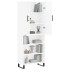 Aparador alto madera contrachapada blanco 69,5x34x180