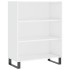 Aparador alto madera contrachapada blanco brillo 69,5x34x180