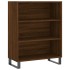 Aparador alto madera contrachapada marrón roble 69,5x34x180