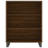 Aparador alto madera contrachapada marrón roble 69,5x34x180