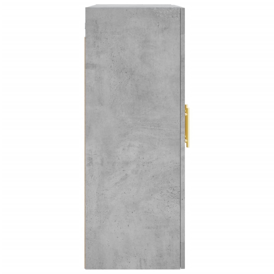 Armarios de pared 2 uds madera de ingeniería gris