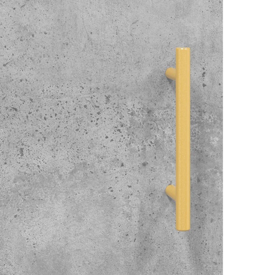 Armarios de pared 2 uds madera de ingeniería gris