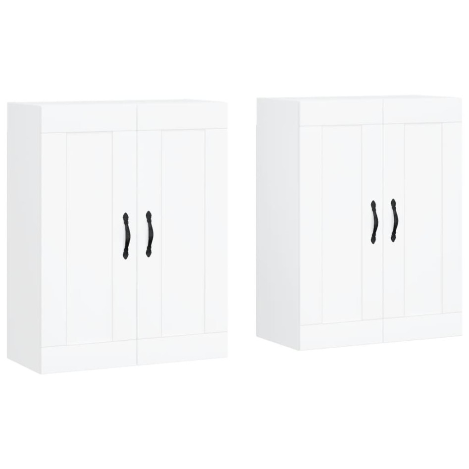 Armarios de pared 2 uds madera de ingeniería