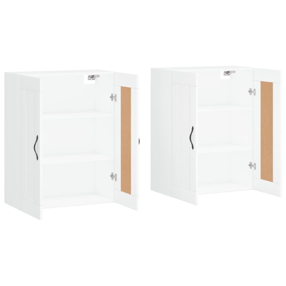 Armarios de pared 2 uds madera de ingeniería
