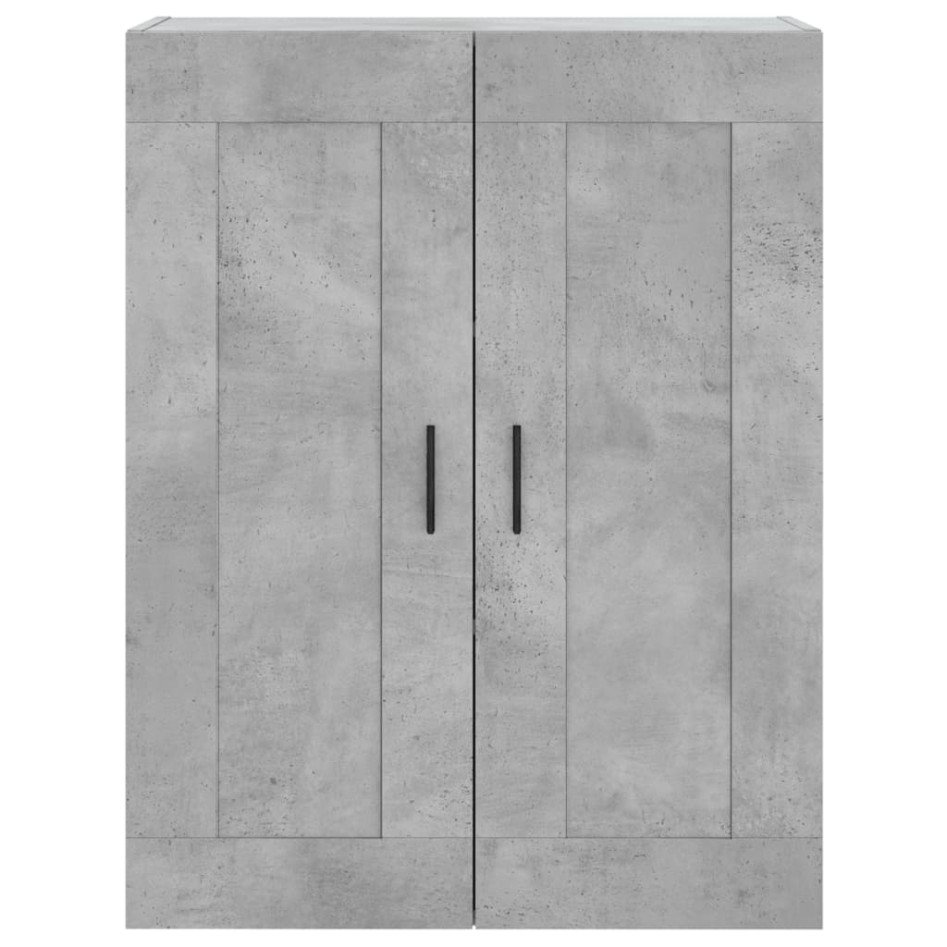 Armarios de pared 2 uds madera de ingeniería gris