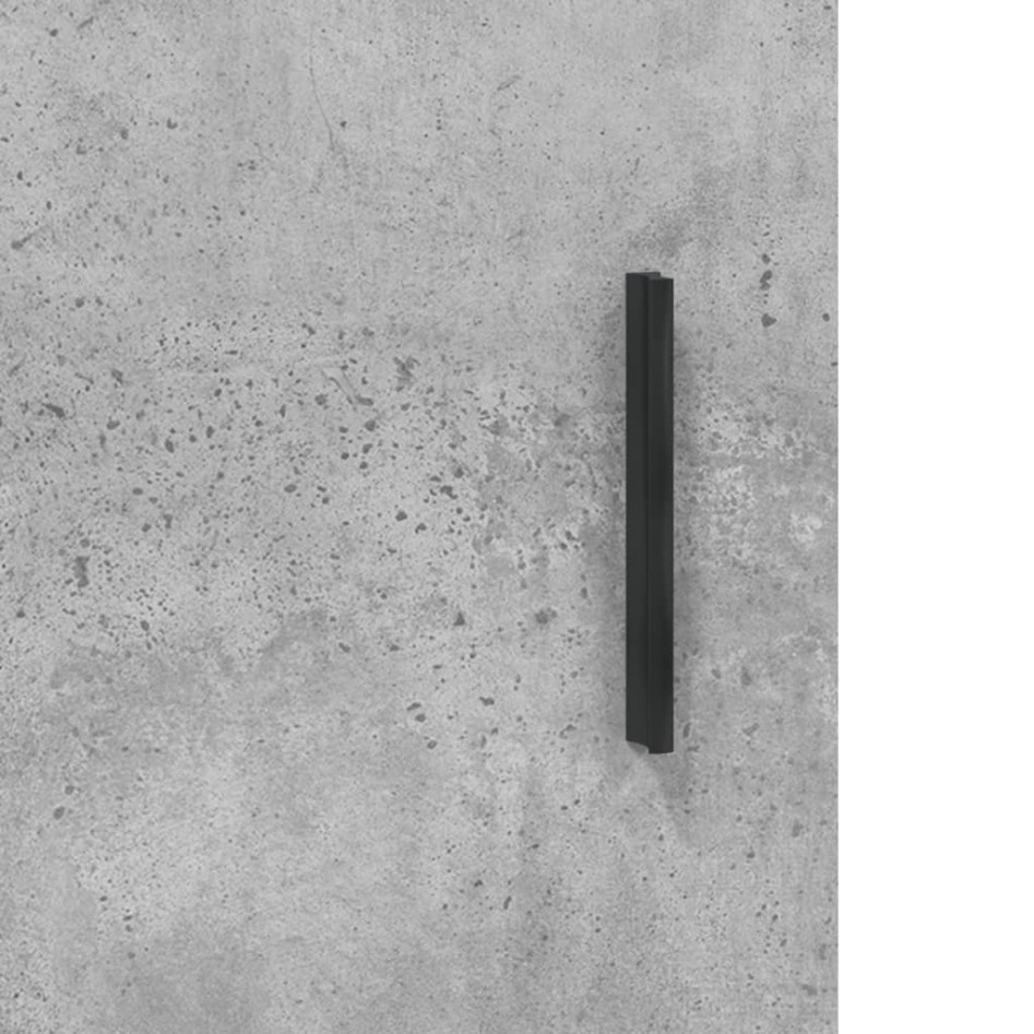 Armarios de pared 2 uds madera de ingeniería gris