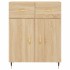 Aparador alto madera contrachapada color roble 69,5x34x180