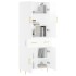 Aparador alto madera contrachapada blanco brillo 69,5x34x180