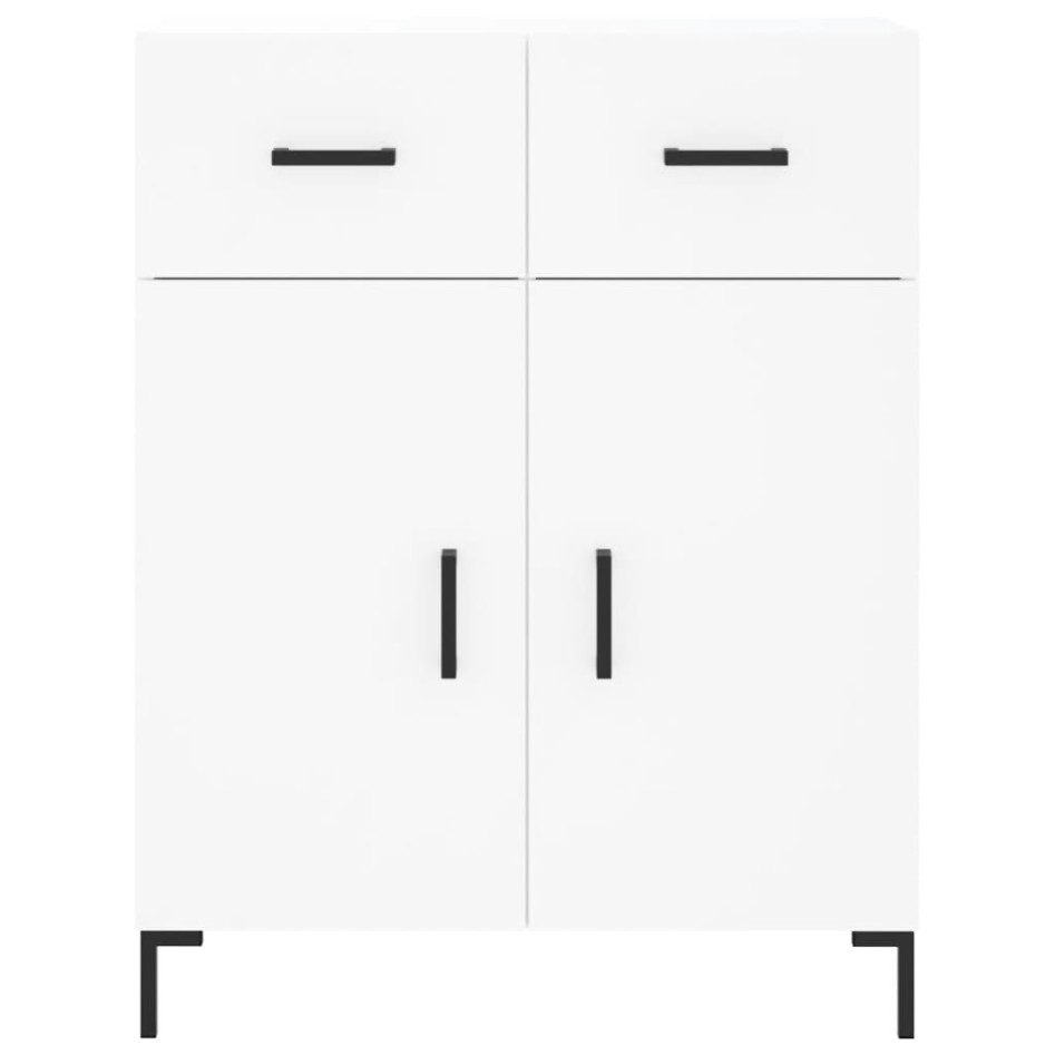 Aparador alto madera contrachapada blanco 69,5x34x180