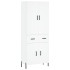 Aparador alto madera contrachapada blanco 69,5x34x180