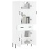 Aparador alto madera contrachapada blanco 69,5x34x180
