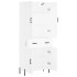 Aparador alto madera contrachapada blanco 69,5x34x180