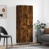 Aparador alto madera contrachapada roble ahumado 69,5x34x180