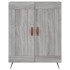 Aparador alto madera contrachapada gris sonoma 69,5x34x180