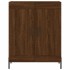 Aparador alto madera contrachapada marrón roble 69,5x34x180