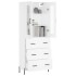 Aparador alto madera contrachapada blanco 69,5x34x180